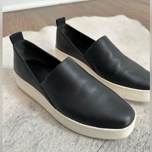 Vince Slip-On Sneakers women size 6, Black, great condition.